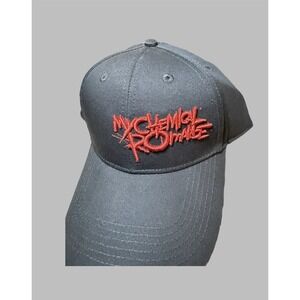 My Chemical Romance MCR Black Hat Adjustable Emo Rock Band SnapBack